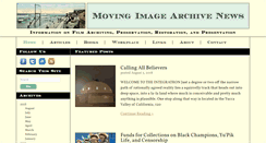 Desktop Screenshot of movingimagearchivenews.org